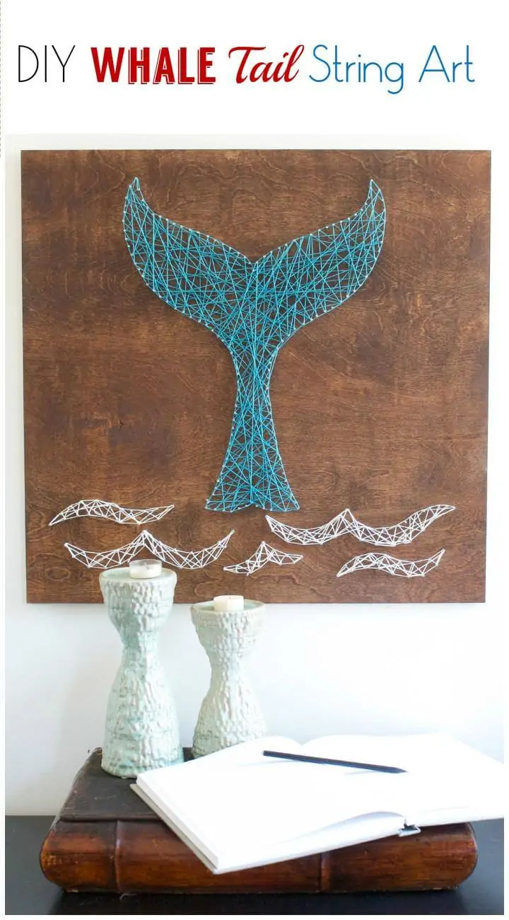 Arte de cuerda de cola de ballena de bricolaje